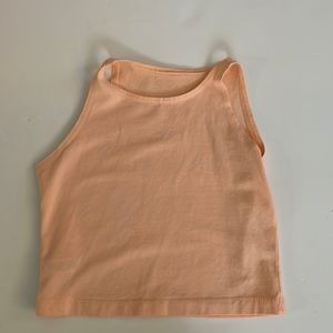 American Apparel peach cropped tank top size XS